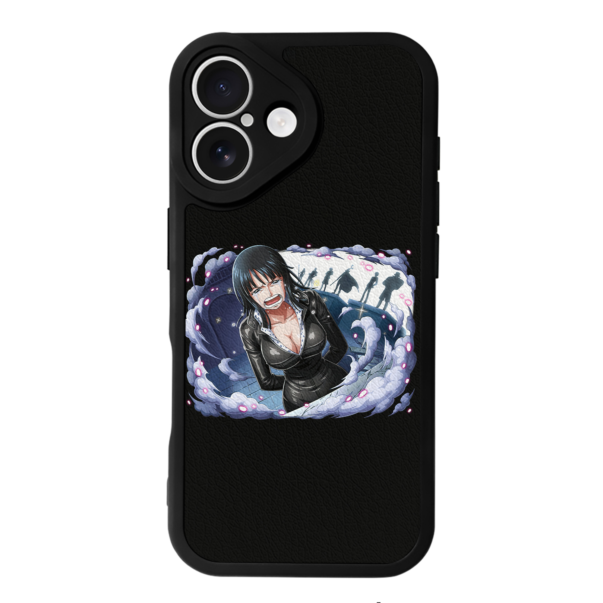 （画像用） ワンピース ニコ・ロビン ONE PIECE Nico Robin 【iPhone 16シリーズ対応】シリコンスマホケース（レザー調） 材質：シリコン